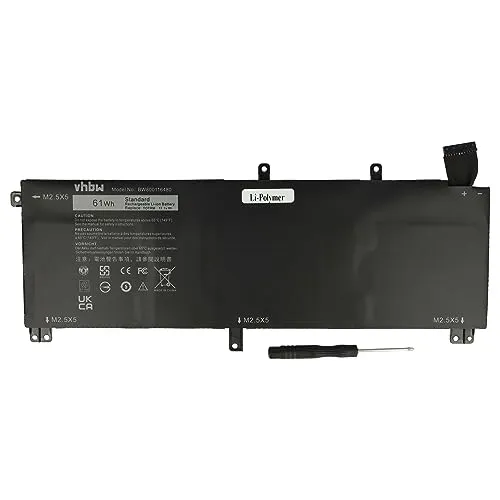 vhbw Akku kompatibel mit Dell Precision M3800 Notebook (5400mAh, 11,1V, Li-Polymer)