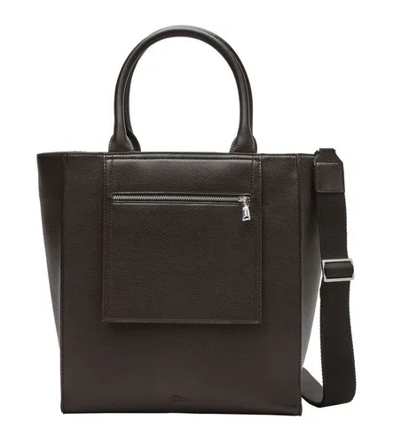 s.Oliver Shopper Tasche - Damen-Shopper mit fixierten Henkeln und abnehmbarem, verstellbarem Schulterriemen für vielseitigen Tragekomfort