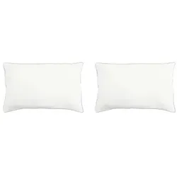 vidaXL Kopfkissen 2er Set 60 x 80 cm aus Bambusfaser - Weiß - Komfortables 2er Set Kopfkissen aus 20% Bambus und 80% Polyester, ideal für erholsamen Schlaf. Hochatmungsaktiv und pflegeleicht, perfekt für jedes Schlafzimmer.