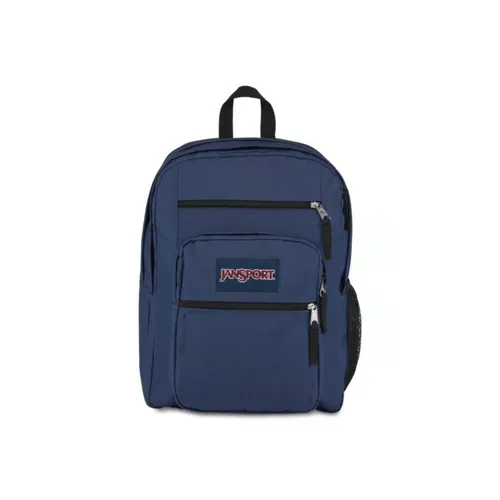 Jansport Big Student Rucksack 43 cm - Navy - Schulrucksäcke mit 34 Litern Volumen, gepolstertem Laptopfach und praktischen Fächern für Uni und Alltag. Ideal für DIN A4 Unterlagen und bequem zu tragen!