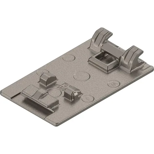 Produktbild BLUM CRISTALLO Topfplatte für Glastür, Zink vernickelt matt, Kleben