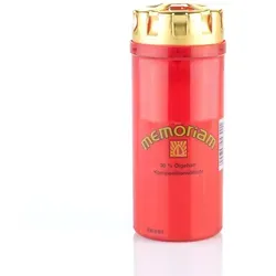 MEMORIAM-Kompositionsöllicht mit Golddeckel, Rot, Nr. 43, AETERNA, Brenndauer ca. 4 Tage, 161/61 mm, Karton mit 20 Stück