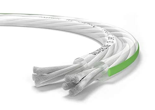 Oehlbach Silverline SP-15 - Stereo HI-FI Lautsprecherkabel - Boxenkabel mit SPOFC (versilbertes Kupfer) 2x1,5mm² - Mini Spule Lautsprecher Kabel - 30m