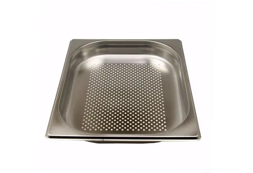 AcMax Thermobehälter GN 1/3 Edelstahl GN-Behälter 0,75 Liter Tiefe 20mm gelocht