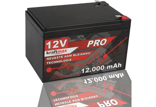 Kraftmax Industrial Pro Bleiakku 12V 12Ah von kraftmax