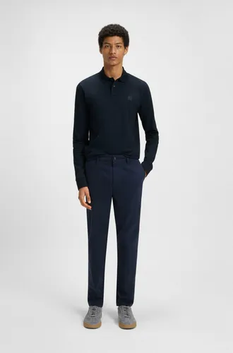 BOSS Herren Passerby Poloshirt, Dark Blue404, 3XL EU - Hochwertiges Poloshirt aus Baumwollmix mit Elasthan, körpernahe Passform und eleganter Polokragen mit zwei Knöpfen.