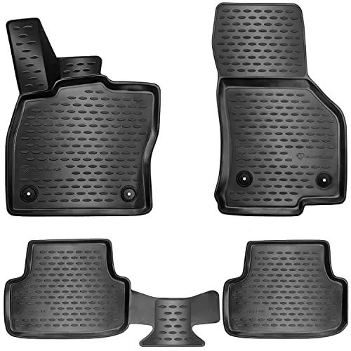 ELMASLINE 3D Gummimatten Set für Citroen C3 III (2017-2024) - Perfekte Passform für CITROEN C3 III: 3D Fußmatten mit hohem Rand (ca. 4-5cm) bieten optimalen Schutz. Pflegeleicht, strapazierfähig und geruchsneutral – ideal für den täglichen Einsatz!