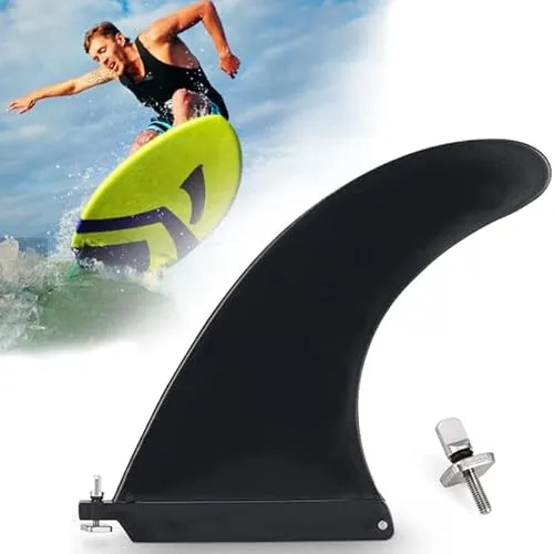 Abnehmbare Surfbrett Finne, SUP Longboard Finne mit Finnenschrauben,Surfbrett Finne Wasserabscheider für Sup Board, Aufblasbares Kayak, Long Board