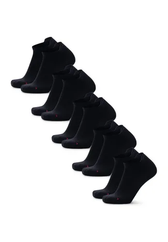 NIEDRIG GESCHNITTENE LAUFSOCKEN - 5-Pack - Schwarz - 39-42 - Sportsocken für Läufer, atmungsaktiv mit Anti-Reibungszonen und Fersenlasche für optimalen Komfort und Blasenschutz bei jedem Workout.