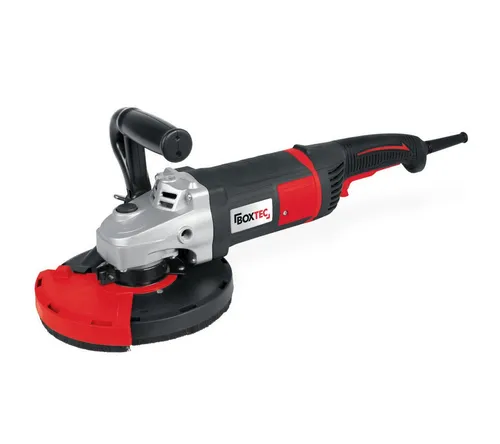 BOXTEC Betonschleifer 180 mm – Kraftvolle Sanierungsfräse mit 2.000W - Schleifmaschinen: BOXTEC Betonschleifer mit 2.000W und Absaughaube für effizientes Arbeiten. Ideal für Böden und Baureste, ergonomisch gestaltet für hohen Komfort.