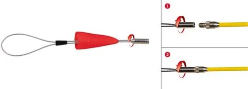 Runpotec RUNPOFIX Kabelziehschlaufe 4er Set RTG 6mm - Kabeleinziehgeräte mit Drallausgleich, ideal für müheloses Ziehen von Kabeln durch Rohre. Schützt Kabel und sorgt für eine reibungslose Bewegung.