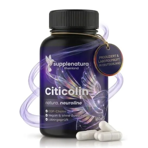 Citicolin (CDP Cholin) Kapseln 250mg – Laborgeprüfte Qualität von SUPPLENATURA®