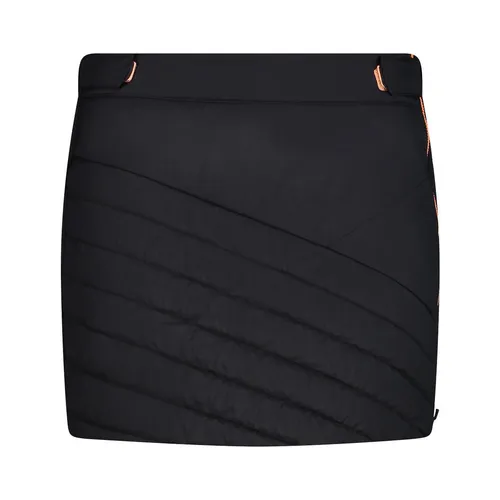 CMP Woman Skirt antracite-melone (48UP) 40 - Isolationsrock für Skilanglauf, aus PrimaLoft Black Eco für hohe Isolierung und minimalen Packmaß, wasserabweisend und ideal für kalte Outdoor-Aktivitäten.