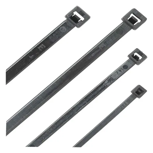 Heidemann Nylon-Kabelbinder schwarz 290 x 4,8 UV-beständig 100St SB - 36114