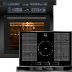 Kaiser Herd Set EH 6306 RS mit KCT 777 FI Induktionskochfeld - Herd-Set mit Einbaubackofen und exklusivem Induktionskochfeld, bietet 15 Betriebsfunktionen und eine innovative Free Zone für maximale Flexibilität beim Kochen.