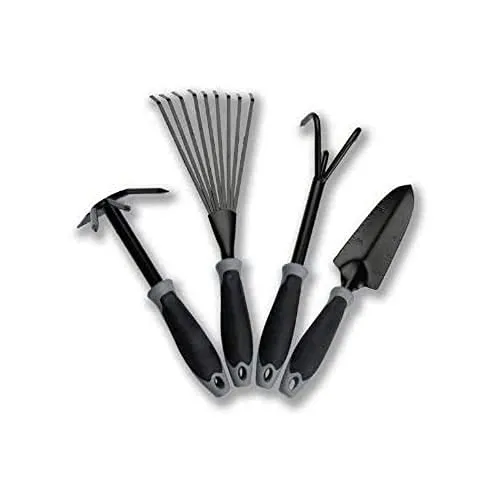 Freund Victoria Grabpflege-Set 700 4-teilig (Blumenkelle, Häckchen, Laubbesen, Grubber, Gartengeräte, Blumenbeet) 1850631