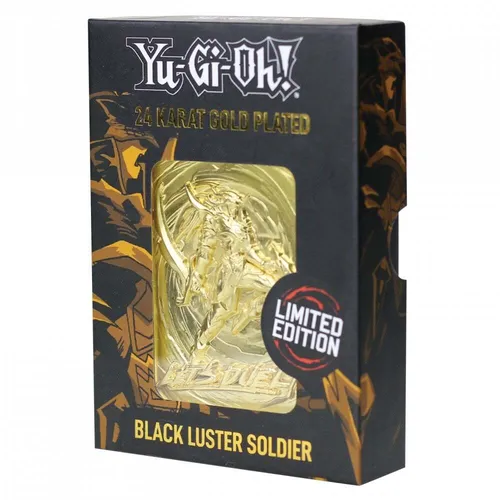Produktbild Yu-Gi-Oh! Fanattik Metal Card Metall Karte 24K Gold Plated Black Luster Soldier