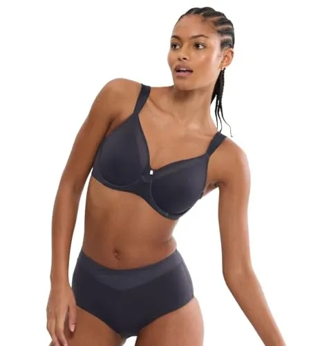Triumph Damen Minimizer-BH True Shape Sensation T W01, 70F, Ink Gray - Eleganter Minimizer-BH mit Bügel und verstellbaren Trägern für optimalen Tragekomfort. Die glatten Cups und weichen Ränder sorgen für eine perfekte Passform.
