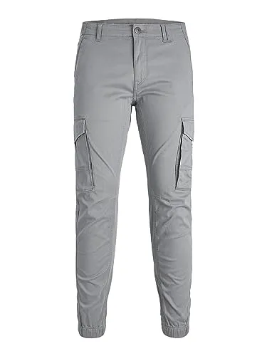Jack & Jones Paul Flake Ana Cargo Hose Herren - W31L34 - Wanderhosen mit klassischem Tapered Fit, elastischem Stoff für optimale Bewegungsfreiheit und Enzymwaschung für einen trendigen Used-Look.