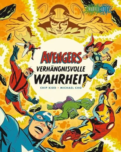 Avengers: Verhängnisvolle Wahrheit - Graphic Novel - Comic über die Avengers, die sich mit Loki und ihrer eigenen Identität auseinandersetzen. Mitreißende Handlung und humorvolle Elemente von Chip Kidd und Michael Cho.