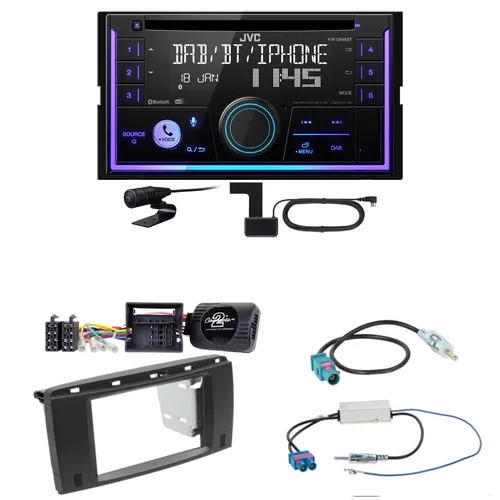 JVC KW-DB95BT Bluetooth Digitalradio Einbauset für Mercedes R W251