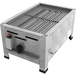 ChattenGlut Gastrobräter 3,6kW - Hochwertiger Gasgrill mit Edelstahlrost, 20% geringerem Gasverbrauch und Piezozündung – ideal für Profis und Grillliebhaber.