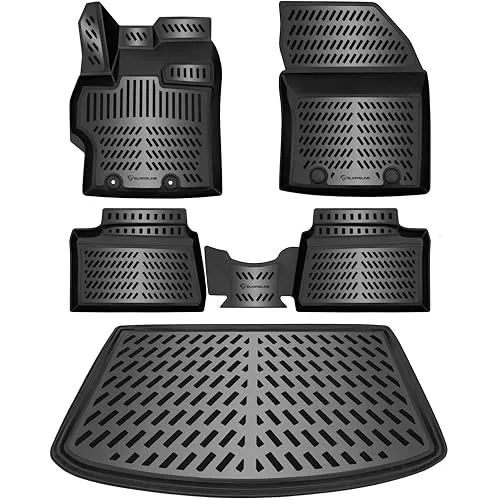 ELMASLINE 3D Gummimatten Set für Toyota Yaris 2020-2026 | Hybrid - Individuell angefertigte Gummimatten für Toyota Yaris ab 2020. Hoher Schutz vor Wasser und Schmutz, pflegeleicht und rutschhemmend. Ideal für nachhaltigen Einsatz im Innenraum!