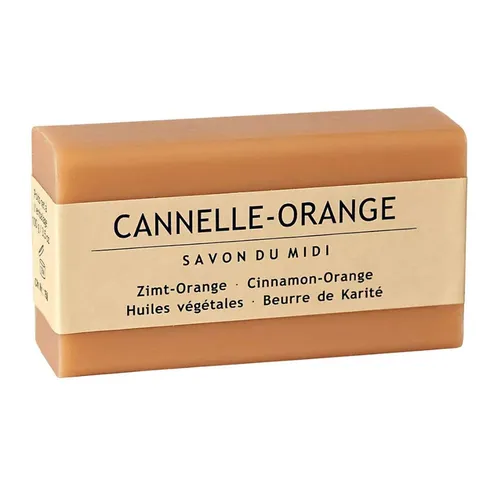 Savon du Midi Handseife mit Karitébutter - Canelle-Orange 100g - Handseife aus kontrolliert biologischem Anbau, pflegt die Haut mit Karitébutter und ist ideal für den täglichen Gebrauch. Auch für den ganzen Körper geeignet!