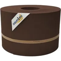 zaun|zu® Sichtschutz Premium für Doppelstabmatten, 50m - Braun - Gartenzäune: Premium Sichtschutzstreifen mit genarbter Struktur für modernes Design und einfache Montage ohne Clips. Robustes PP-Material sorgt für Sicht- und Windschutz.