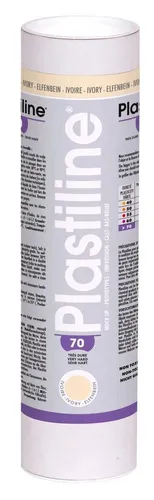 Plastiline Knete 1 kg - Härtegrad 70 (sehr hart) Elfenbein 1170T - Knete für präzises Modellieren, behält Volumen und hinterlässt keine Rückstände. Ideal für stabile und langlebige Modelle.