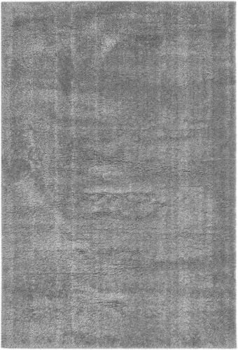 LUXOR living Hochflor-Teppich Gela, grau 160x230 cm - Rechteckiger Hochflor-Teppich aus 100% Polyester, 45 mm Höhe, weich und flauschig - ideal für ein gemütliches Wohnzimmer oder Schlafzimmer.