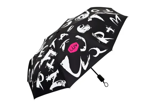 von Lilienfeld Taschenregenschirm Regenschirm UV-Schutz durch UPF 50+ Auf-Zu-Automatik Florentine, Beutel mit Zugband