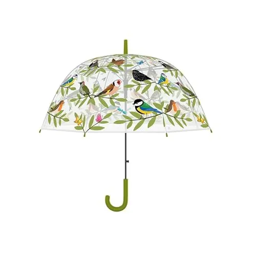 Esschert Design: Vögel und Regenschirm., weiß