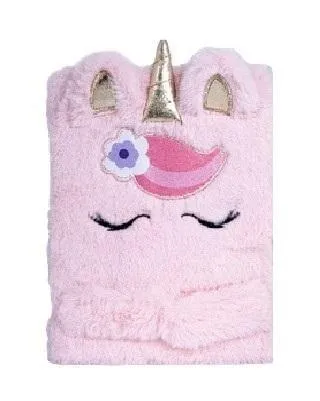 Piórnik pluszowy 1 zamek 1 klapka z wyposażeniem Fluffy Unicorn AS 5901137228693
