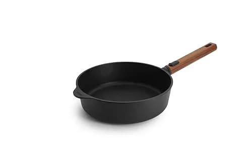WOLL Schmorpfanne Eco Logic QXR, Ø 24 cm - Pfanne aus Aluminiumguss mit PFAS-freier Diamond-QXR-Beschichtung, schnitt- und kratzfest, ideal für Induktionsherde und spülmaschinenfest.