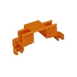 WAGO 243-112 4-fach Befestigungsadapter für Serie 243, orange - Ideal für eine sichere und flexible Elektroinstallation