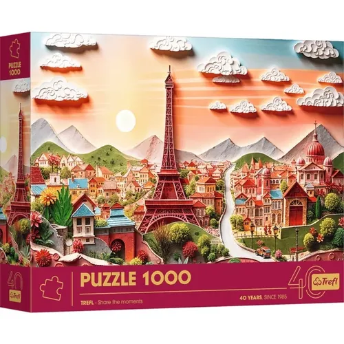 Puzzle 1000 elements 40 anniversary Paper Art Paris Trefl 5900511400441