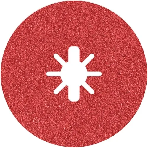Bosch Accessories 2608619184 Fiberschleifscheiben Best (für Metall/INOX, X-Lock, R780, Ø125 mm, Körnung 50, BohrungsØ: 22,23 mm)