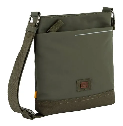 camel active City Herren Umhängetasche - Klein Grün, ideale Crossbody Bag mit flexiblem Tragekomfort und urbanem Stil aus recyceltem Nylon