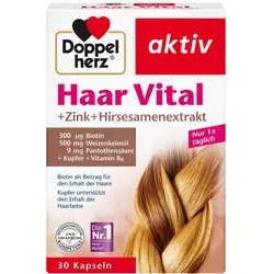 Doppelherz Haar Vital+Zink+Hirseextrakt Kapseln 30 St