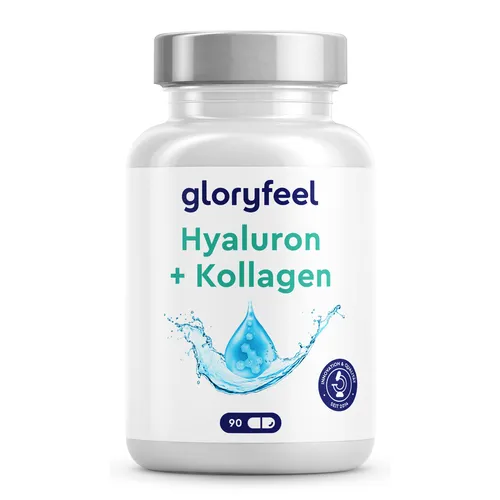 Hyaluron Kollagen Kapseln - Mit Biotin, Vitamin C, Zink, Selen & Bambusextrakt
