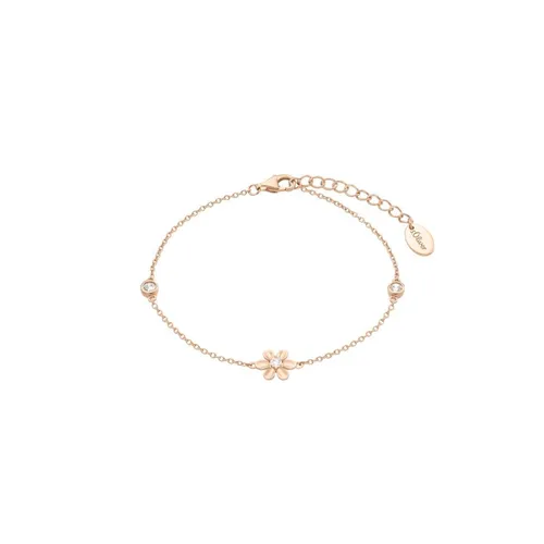 s.Oliver Damen Armband mit Zirkonia - Elegantes Armschmuck aus 925 Sterling Silber mit funkelnden Zirkonia, perfekt für jeden Anlass. Kommt in einer stilvollen Geschenkbox und hat eine verstellbare Länge von 17+3 cm.