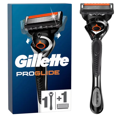 Gillette ProGlide Flexball Rasierapparat mit 1 Klinge - Rasierer für Herren mit Flexball-Technologie und größerem Gleitstreifen für eine sanfte und präzise Rasur.