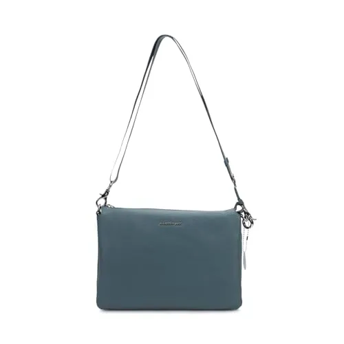 Mandarina Duck Mellow Leather Umhängetasche blaugrau in grau von Mandarina Duck
