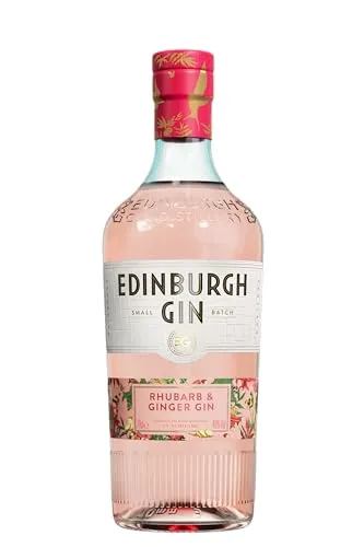 Edinburgh Gin Rhubarb and Ginger / Botanical Gin / Warme Schärfe und spritzige Süße / Rhabarber, Ingwer und Wacholder / 700ml / 40% vol.