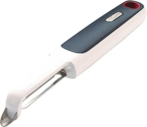 Zyliss E950017 Smooth Glide Sparschäler, Mit Doppelseitiger Edelstahlklinge und Augenausstecher, 5 Jahre Garantie