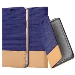 Cadorabo Hülle für Apple iPhone 13 PRO Schutzhülle in Blau Handy Hülle Etui Book Case Cover
