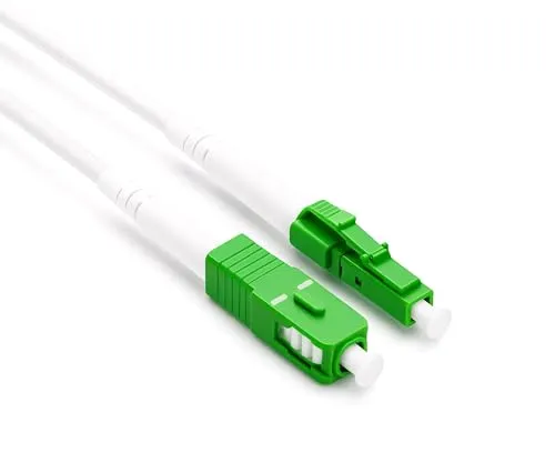 DINIC Anschlusskabel für Glasfaser-Router, LWL-Internet-Anschlusskabel, FTTH Lichtwellenleiter, Simplex OS2 Patchkabel (LC/APC auf SC/APC, 20m)