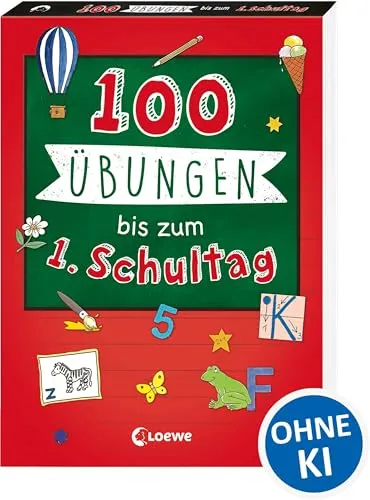 Übungen bis zum ersten Schultag: Lernspiel-Block mit wichtigen Schulstart-Themen für Vorschulkinder ab 5 Jahren 100