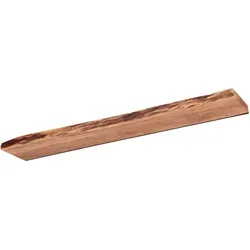 Wandregal aus massivem Akazienholz mit Baumkanten-Design, 120 cm - Modernes Wandregal aus Akazienholz, das mit seiner einzigartigen Baumkante und verdeckter Befestigung stilvolle Akzente setzt. Ideal für Wohnzimmer, Flur oder Diele – langlebig und pflegeleicht.
